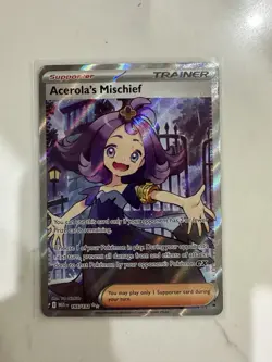 Acerola's Mischief Trainer Supporter Card Pokemon TCG - Image 1