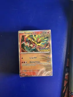 SEALED Pokemon TCG Gouging Fire SV08 Surging Sparks Prerelease 40-Card Deck - Image 1