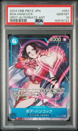 [PSA10] Boa Hancock SR Parallel OP07-051 One Piece Card Japanese - Image 1