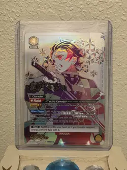 Demon Slayer Tanjiro Kamado ue05bt/kmy-1-008 numbered 88/100 Rarest Card In Set! - Image 1