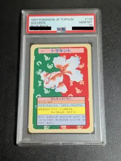 PSA10 Goldeen #118 Topsun Blue Back Pocket Monsters Pokemon Card 1997 from Japan - Image 1