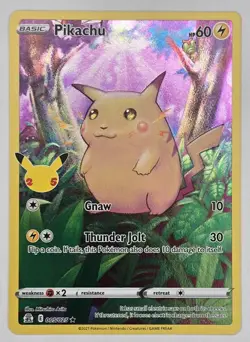 Pokemon TCG Pikachu Celebrations 25th Holo Foil Single Card English NM - Image 1