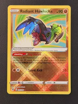 Pokemon TCG Radiant Hawlucha Astral Radiance Holo Card 081/189 M/Nm Condition - Image 1