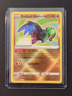 Pokemon TCG Radiant Hawlucha Astral Radiance Holo Card 081/189 M/Nm Condition - Image 3