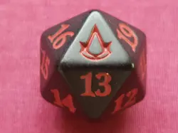 Magic The Gathering UNIVERSES BEYOND ASSASSIN'S CREED D20 SPINDOWN DICE DIE MTG - Image 1