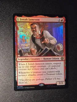 MTG J. Jonah Jameson FOIL - NM - Marvel's Spider-Man SPM - Image 1