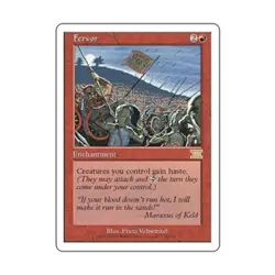 WOTC MtG 6th Ed Fervor (R) EX - Image 1