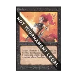 WOTC MtG Collector's Ed Paralyze (CE) (C) EX - Image 1