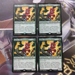 Digimon Card Mtg Spiderham Peter Poker Promo 4 Pcs 2 Japan - Image 1