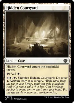 Hidden Courtyard 274 LCI MTG Land Cave White 2023 Solano Foil Discover - Image 1