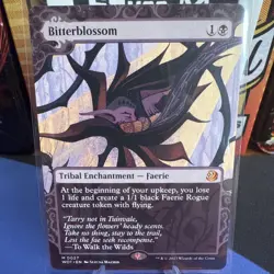 Bitterblossom 27 MTG Wilds of Eldraine: Enchanting Tales (WOT) Mythic NM - Image 1