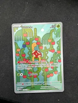 Shuckle 136/132 - ME01: Mega Evolution Pokemon Illustration Rare Holo NM - Image 1