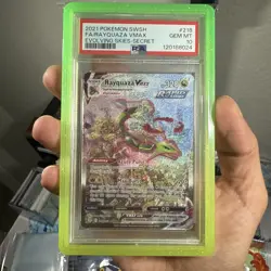 Pokemon 2021 Rayquaza VMAX 218/203 Alt Art Evolving Skies PSA 10 GEM MINT - Image 3