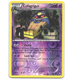 Pokemon 2012 Light Play Cofagrigus 52/108 Dark Explorers REVERSE Card - Image 1