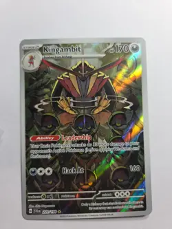 Kingambit 220/198 Scarlet & Violet Base Set Illustration Rare Pokemon Card - NM - Image 1