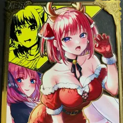 Goddess Story Gold METAL Card - Maiden Party - Serial Number #/200! Anime Nino - Image 3
