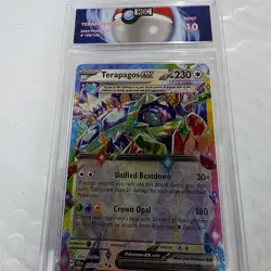 2024 Pokemon Terapagos EX 128/142 Secret Rare HGC 10 Gem Mint Graded Card - Image 4