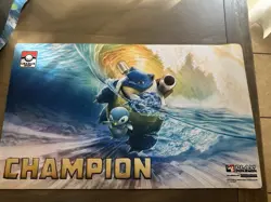Pokemon TCG Playmat League Champion Blastoise TCG CCG Mat Trading Card Game - Image 2