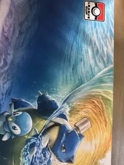 Pokemon TCG Playmat League Champion Blastoise TCG CCG Mat Trading Card Game - Image 3