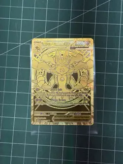 Mega Lucario EX 188/132 Hyper Rare Mega Evolutions NM Pack Fresh Gold Card - Image 4