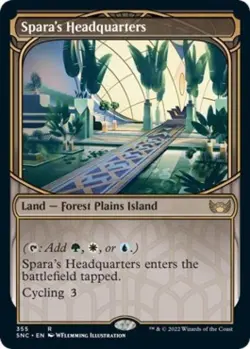 Spara's Headquarters (Showcase) -Foil Near Mint MTG Streets of New Capenna - Image 1