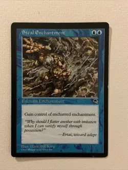 Steal Enchantment x1 MTG Tempest + Free Bonus Magic The Gathering Cards! - Image 1