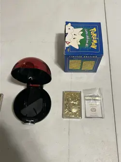 Pokemon 23k Gold Plated Trading Card Burger King Blue Box Mewtwo And Togepi - Image 4