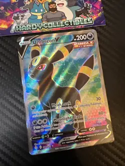Pokemon TCG Umbreon v Evolving Skies Full Art Ultra Rare Card 188/203 NM - Image 2