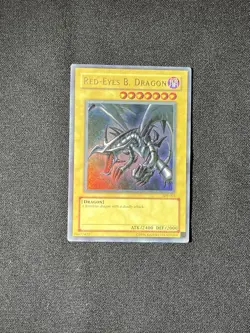 Yu-Gi-Oh! TCG Red-Eyes Black Dragon SDJ-001 Vintage Holo Rare Card 1996 - Image 4