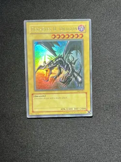 Yu-Gi-Oh! TCG Red-Eyes Black Dragon SDJ-001 Vintage Holo Rare Card 1996 - Image 5