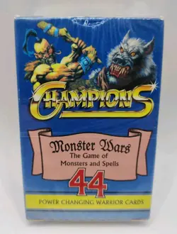 Champions Monster Wars Cards 1995 Gibson Games Sealed Warrior Power Vtg Sealed - Image 2