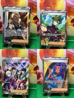 Lot Of 4 Full Art Trainer Pokemon Cards - Image 1