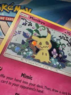 Pokemon TCG Mimikyu SM Black Star Promos SM163 Holo Card Near Mint Condition - Image 2