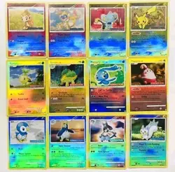2008 Pokemon Burger King Promo 12 Card Set Diamond & Pearl Stamp Reverse Holo - Image 1