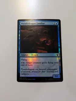 MTG - Pseudodragon Familiar (Foil) - Baldur's Gate NM/M Condition - Image 1