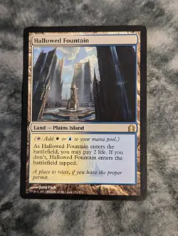 Hallowed Fountain Magic The Gathering MTG Ravnica 241/274 2012 - Image 1