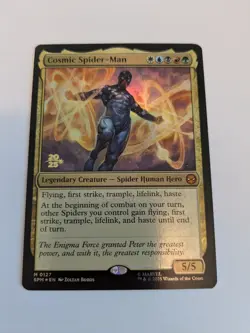 Cosmic Spider-Man Prerelease Promo Foil MtG 0127 - Image 1