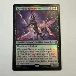 Gwenom, Remorseless FOIL 56 Marvel's Spider-Man SPM MTG Mythic Unplayed Mint NM - Image 1
