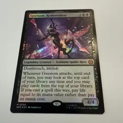 Gwenom, Remorseless FOIL 56 Marvel's Spider-Man SPM MTG Mythic Unplayed Mint NM - Image 4
