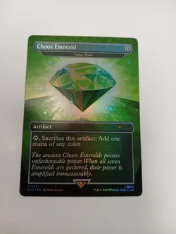 Chaos Emerald (Lotus Petal) Green 7031 Secret Lair Drop Sonic Bonus MTG NM FOIL - Image 1
