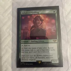 Delighted Halfling Magic The Gathering Lord Of The Rings NM - Image 1