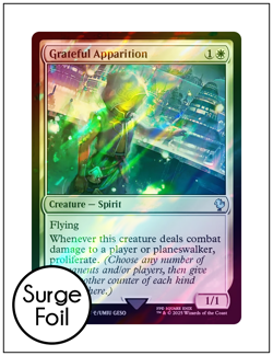 1x Grateful Apparition, Surge Foil, Final Fantasy, Magic MTG NM - Image 1
