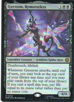 MTG: Marvel's Spider-Man: Foil Gwenom, Remorseless: Lightly Played Condition - Image 1
