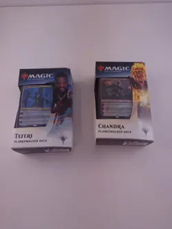 MTG Chandra Bold Pyromancer and Teferi Timebender Planeswalker Decks Dominaria - Image 1