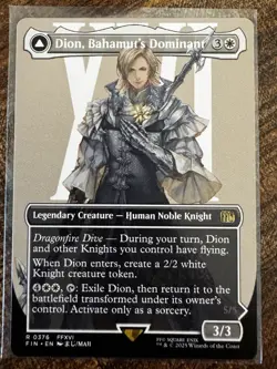 MTG Final Fantasy Dion, Bahamut's Dominant (Borderless) Non-foil R 376 - Image 1