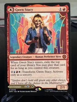 Magic The Gathering - Gwen Stacy Ghost-Spider - Spider-Man M0078 - Pack Fresh - Image 1