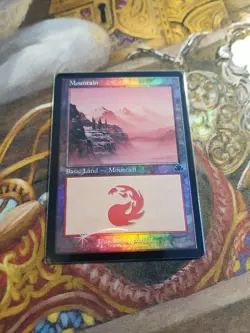 Mountain 408 Retro Foil MTG Dominaria Remastered - Pack Fresh - - Image 1