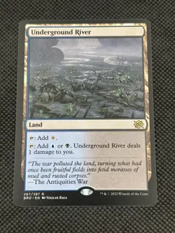 Underground River #267 Normal The Brothers' War NM MTG - Image 1