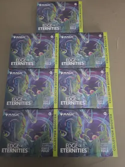 Lot of 7 - Edge of Eternities Collector Omega Booster Box - MAGIC THE GATHERING - Image 1