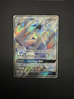 Pokemon Lugia GX Full Art Holo Card 207/214 Sm-Lost Thunder - Image 2